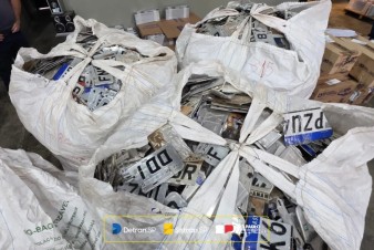 Detran-SP flagra estampadora de placas ilegal em Campinas
