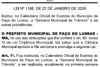 Parceria entre SEMTRANS e PRF Institui Semana Municipal de Trânsito em Paço do Lumiar/MA