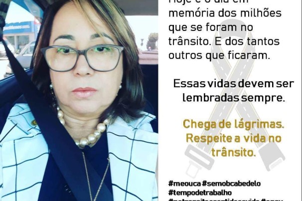 Chega de lágrimas, respeite a vida no trânsito