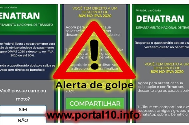 Golpe do IPVA cidadão tenta roubar dados nas redes sociais