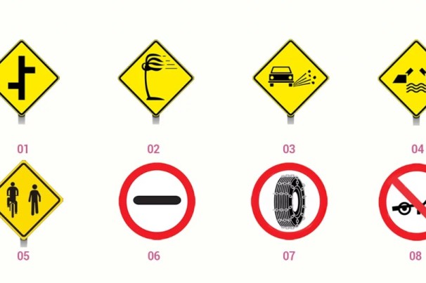 Placas de trânsito estranhas; veja 5 delas e descubra os significados