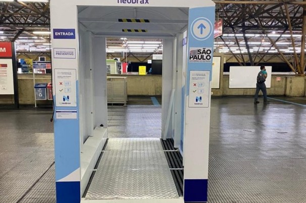 SP ganha cabine de higienização nas estações da CPTM
