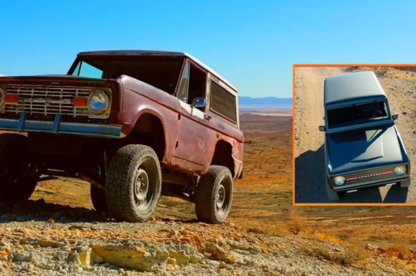 Ford Bronco de 50 anos, abandonado a 30 é transformado em veículo elétrico