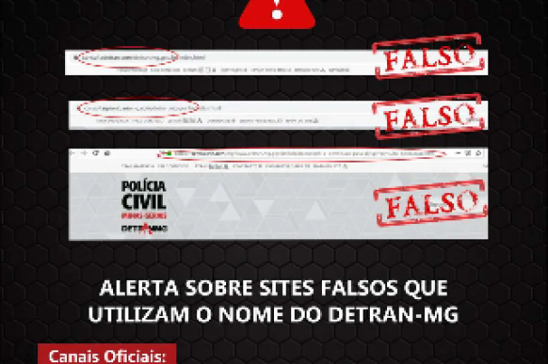 Golpistas criam site com logomarca do Detran para roubar dados de usuários