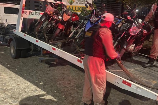 FIM DO BARULHO: PM apreende motos com irregularidades durante “rolezinho”