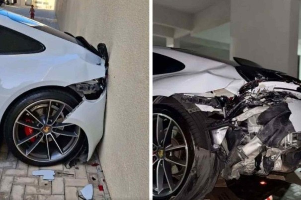 Criança é flagrada batendo Porsche de mais de R$1 milhão