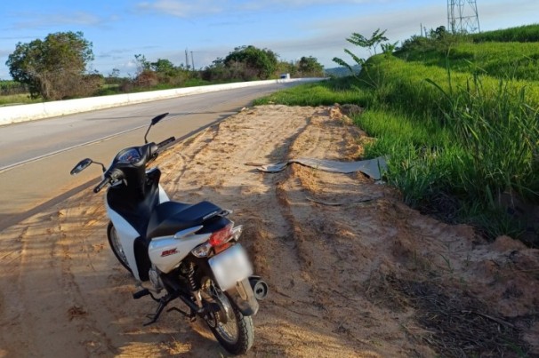 Motoneta roubada no Rio Grande do Norte é recuperada pela PRF na Paraíba
