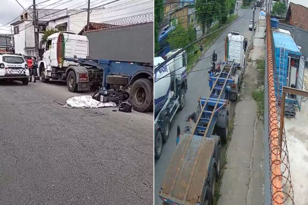 Motociclista morre atropelada por caminhão durante ultrapassagem