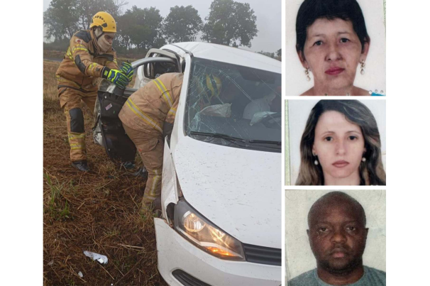 Mãe, filha e colega de trabalho morrem em acidente na BR-153