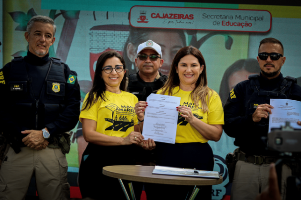 PRF na Paraíba participa de solenidade de abertura do Maio Amarelo em Cajazeiras