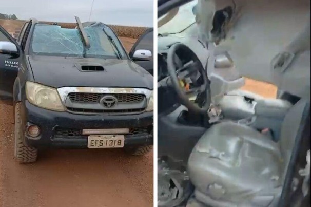 Avião bate em caminhonete na decolagem e mata funcionário de fazenda em MT