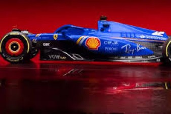 Ferrari terá pintura azul no GP de Miami de F1 2024