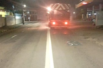Semob-JP realiza trabalho noturno de sinalização viária para evitar congestionamento