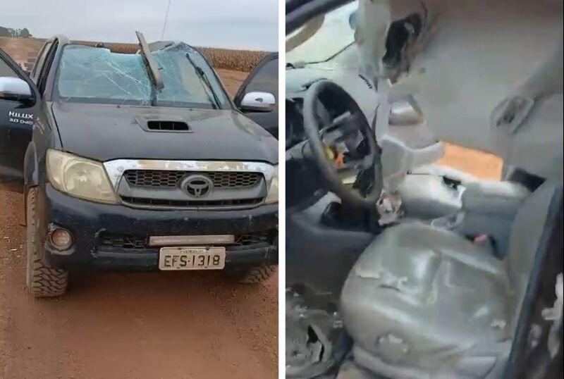 Avião bate em caminhonete na decolagem e mata funcionário de fazenda em MT